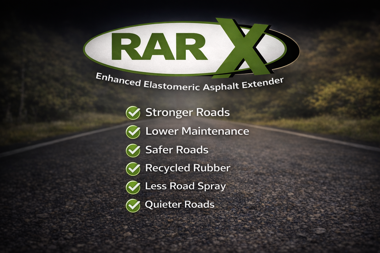 RARx technology for stronger roads
